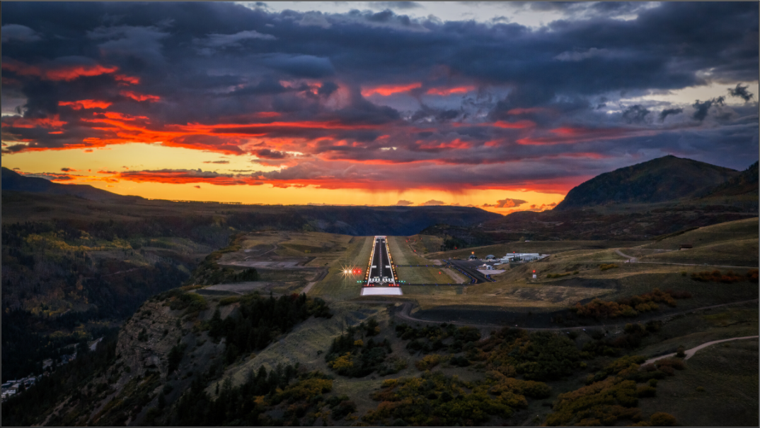 Main image Telluride Airport Sunset Print
