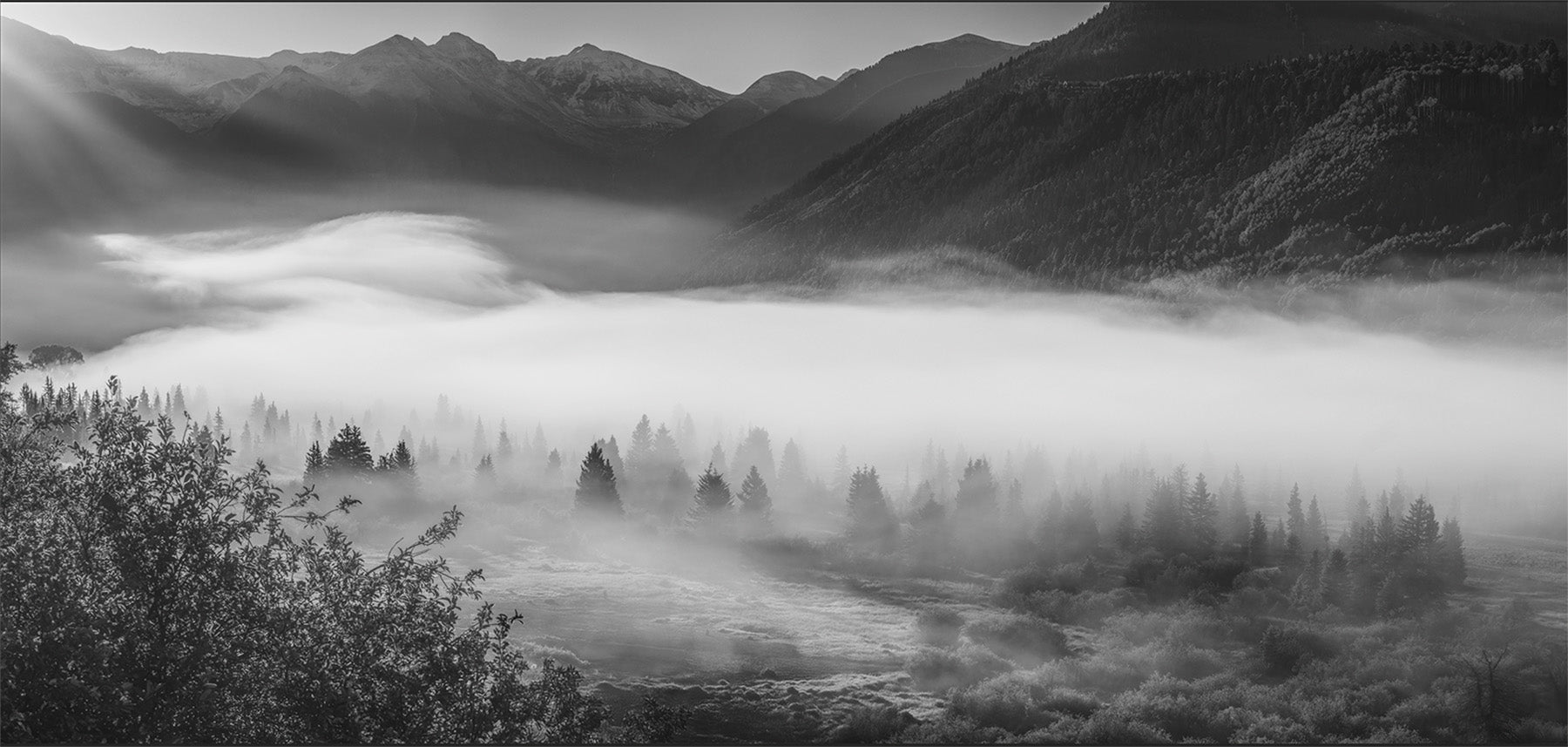 Telluride Valley Fog Acrylic