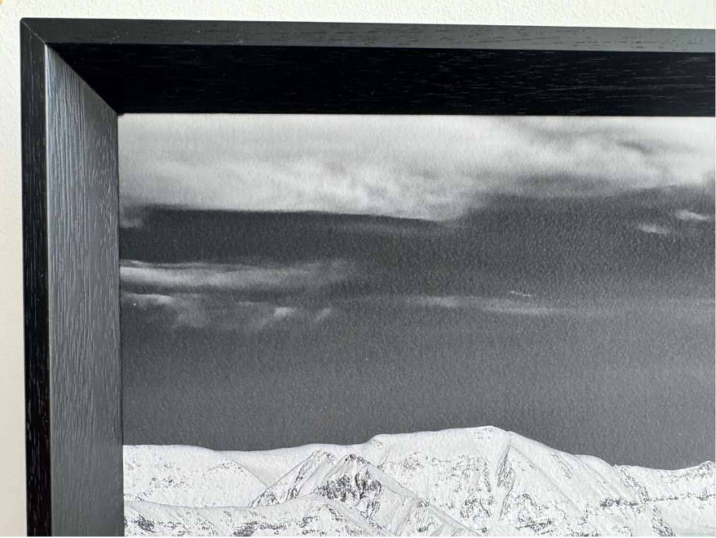 Telluride Airport Runway Wood Frame Rag Paper