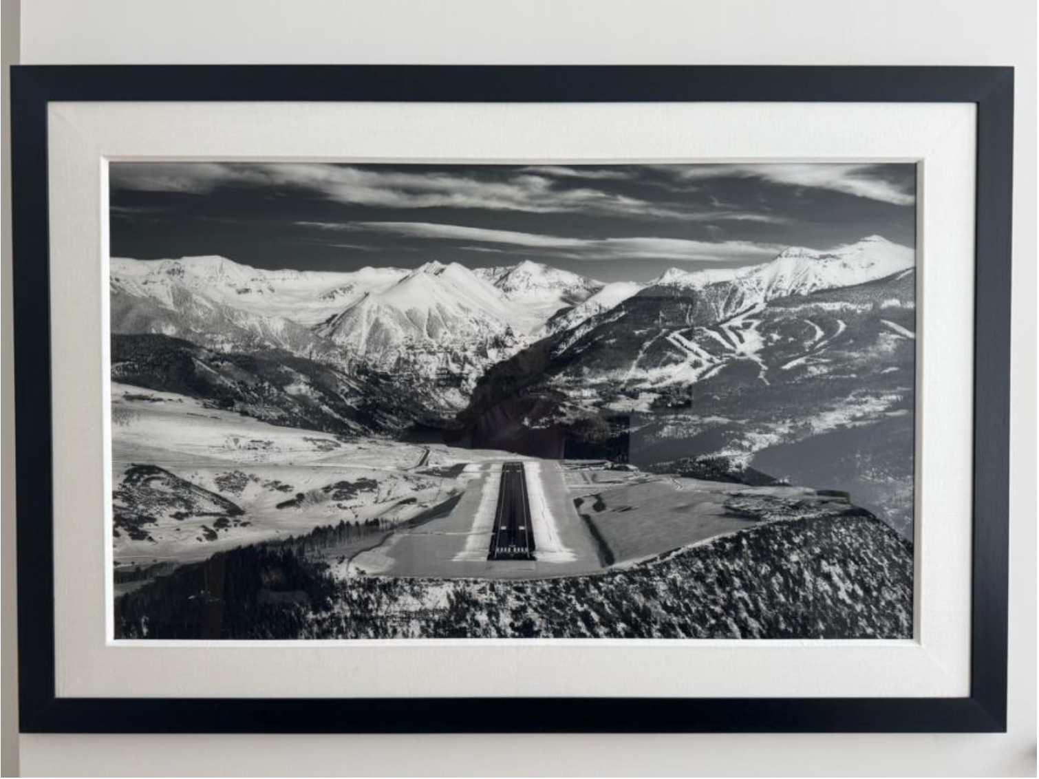 Telluride Airport Runway Wood Frame Acrylic