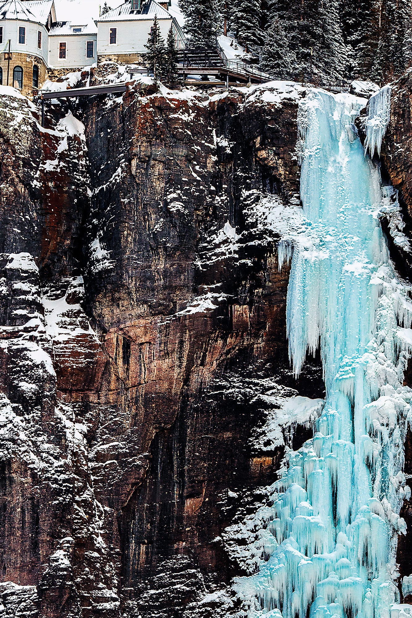 Telluride power station waterfall photograph