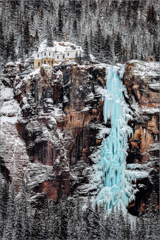 Main image Bridal Veil Falls Telluride Photo Print - Acrylic w/Metallic Paper