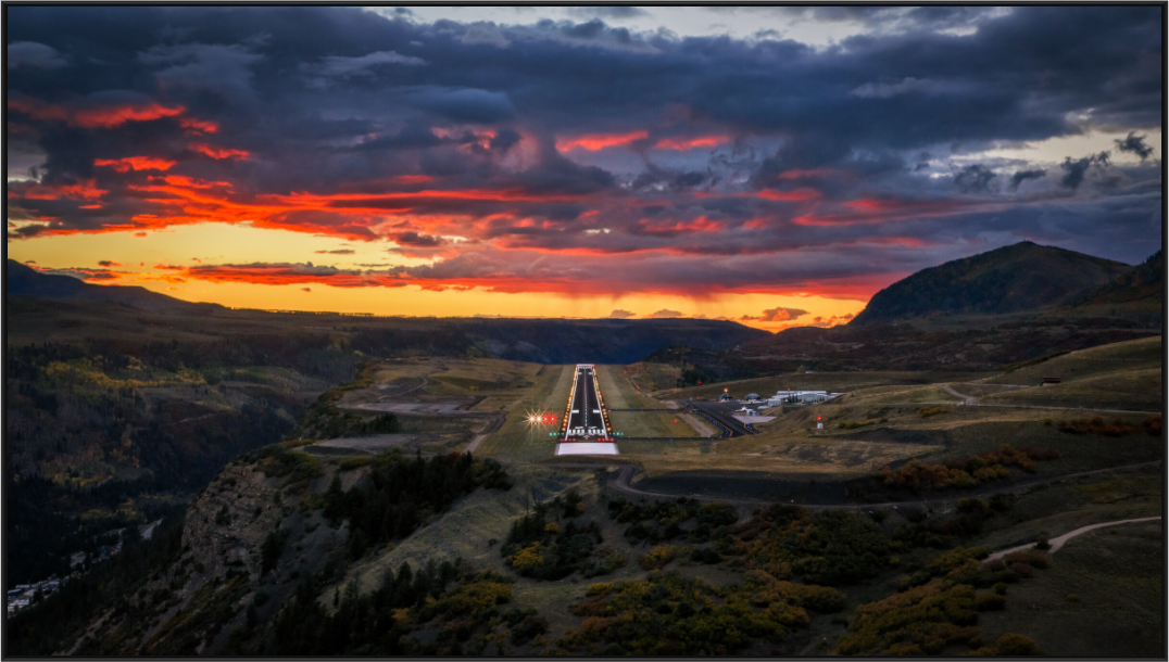 Main image Telluride Airport Sunset Photograph