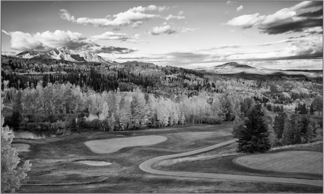 Main image Telluride Golf Club at Sunrise B&W